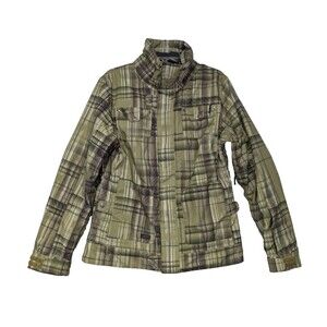 Oakley Green Plaid Ski & Snow Jacket